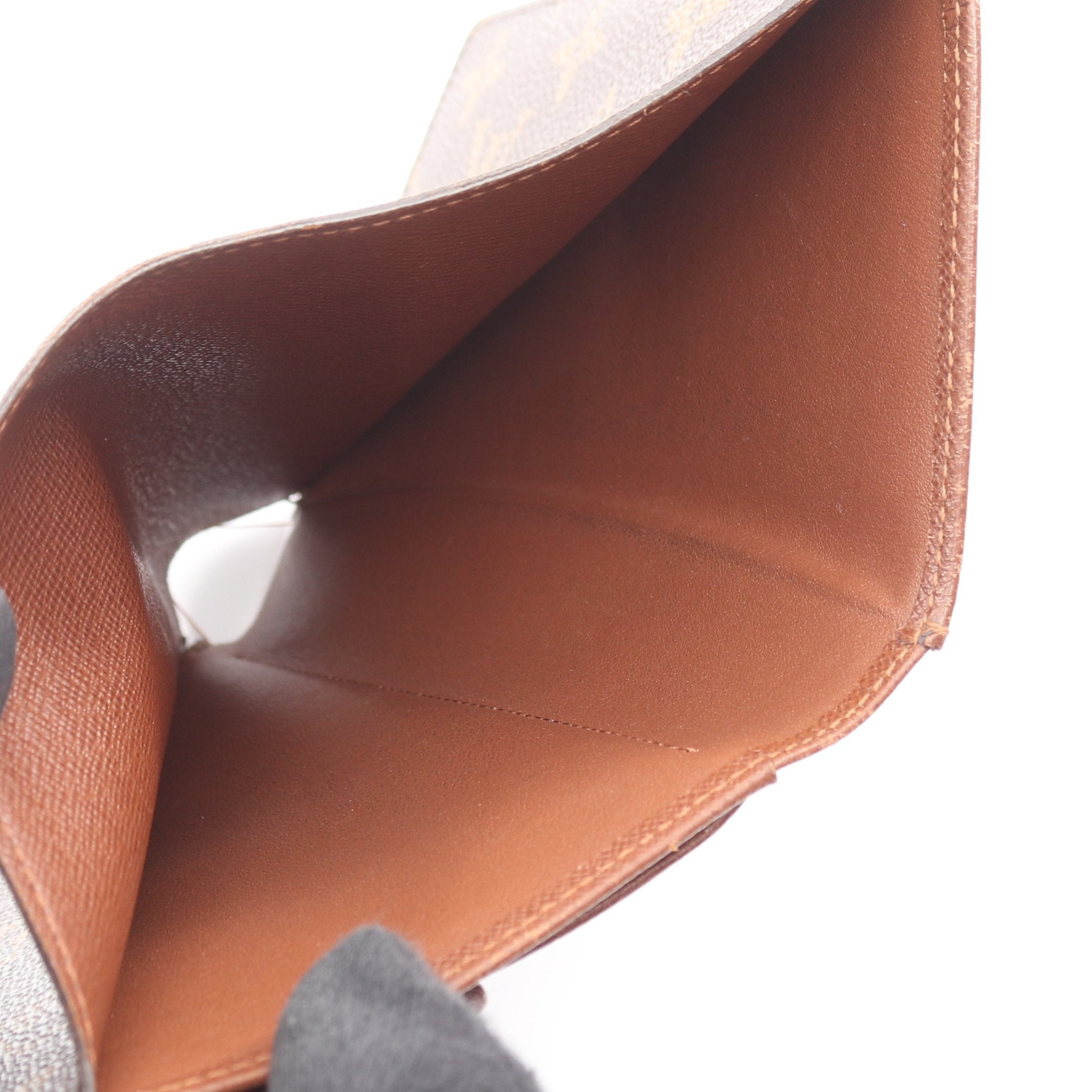 ポルトトレゾール エテュイ パピエ モノグラム 三つ折り財布 PVC