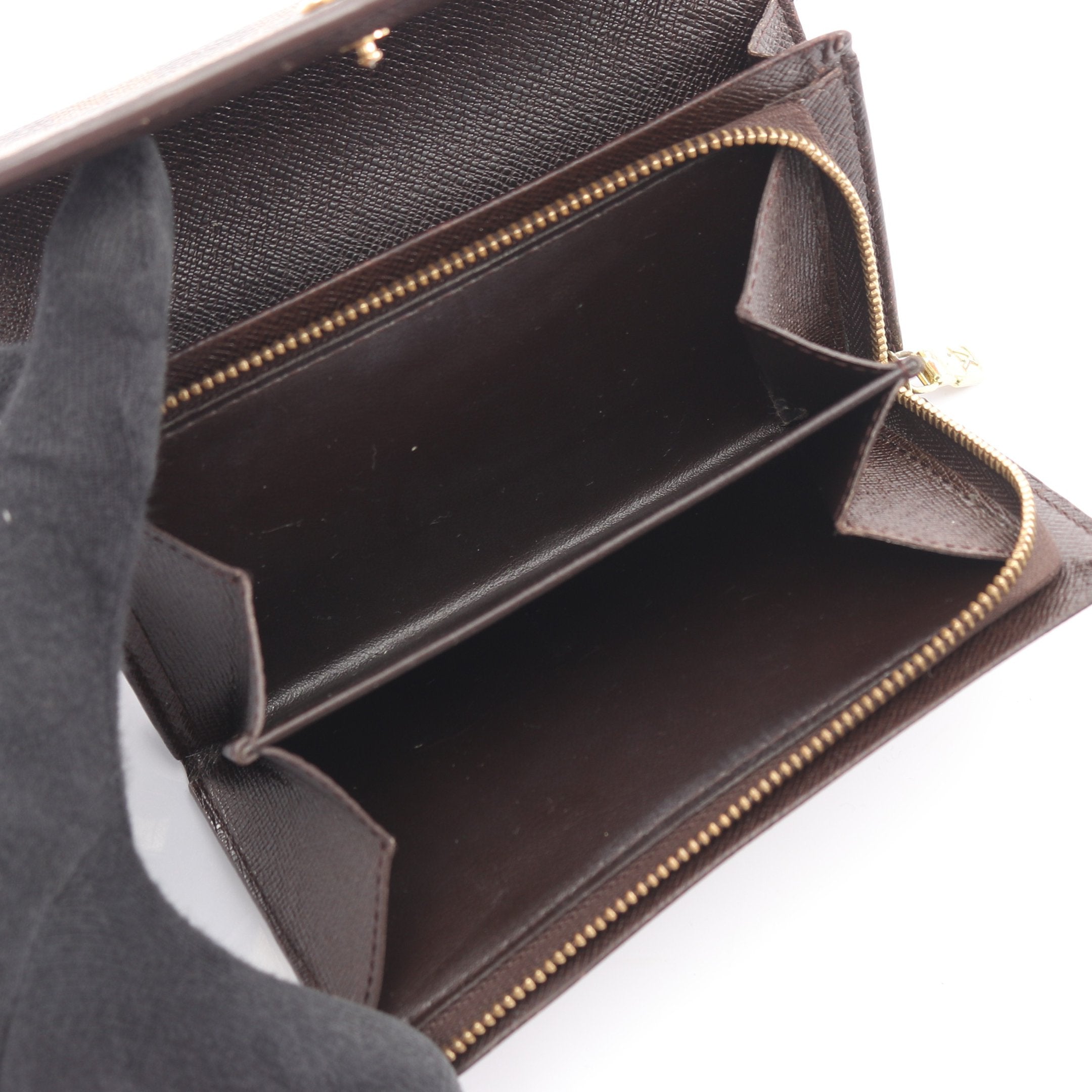 ルイヴィトン ダミエエベヌ ポルトモネビエ トレゾール 二つ折り Lジップ 楽天市場】【財布】LOUIS VUITTON ルイ ヴィトン ダミエ ポルト モネ