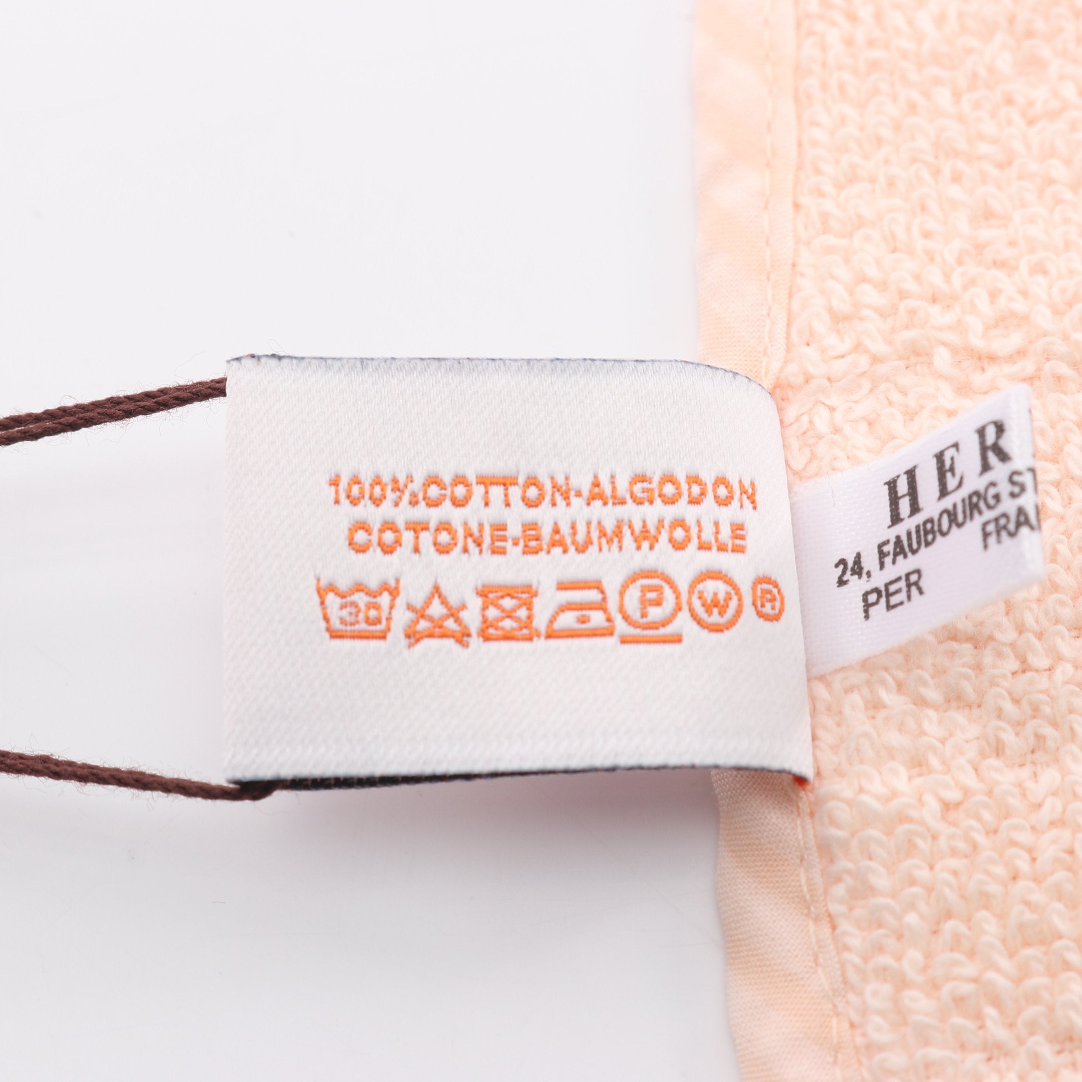 カブリオル ハンドタオル タオル コットン ライトオレンジ エルメス