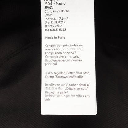 FRAYED BUCKET HAT レザーロゴパッチ ハット デニム ブラック ロエベ 財布・小物 LOEWE