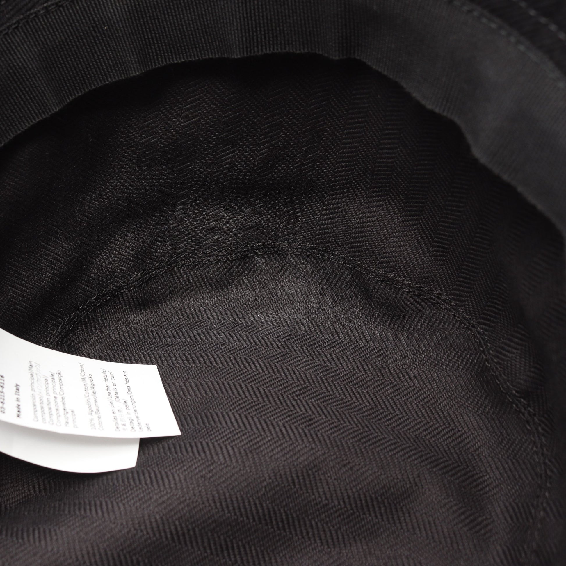 FRAYED BUCKET HAT レザーロゴパッチ ハット デニム ブラック ロエベ 財布・小物 LOEWE