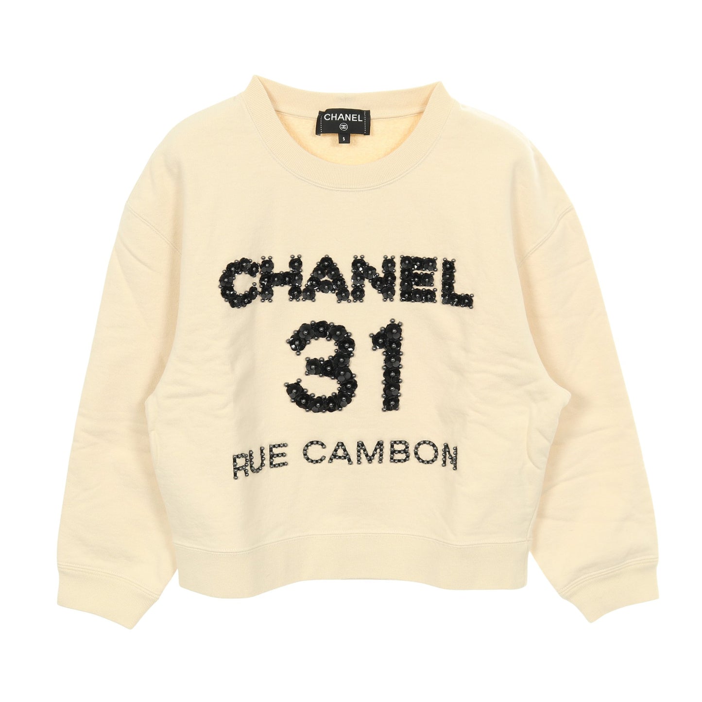 フラワーロゴ プルオーバーパーカー コットン アイボリー シャネル トップス CHANEL