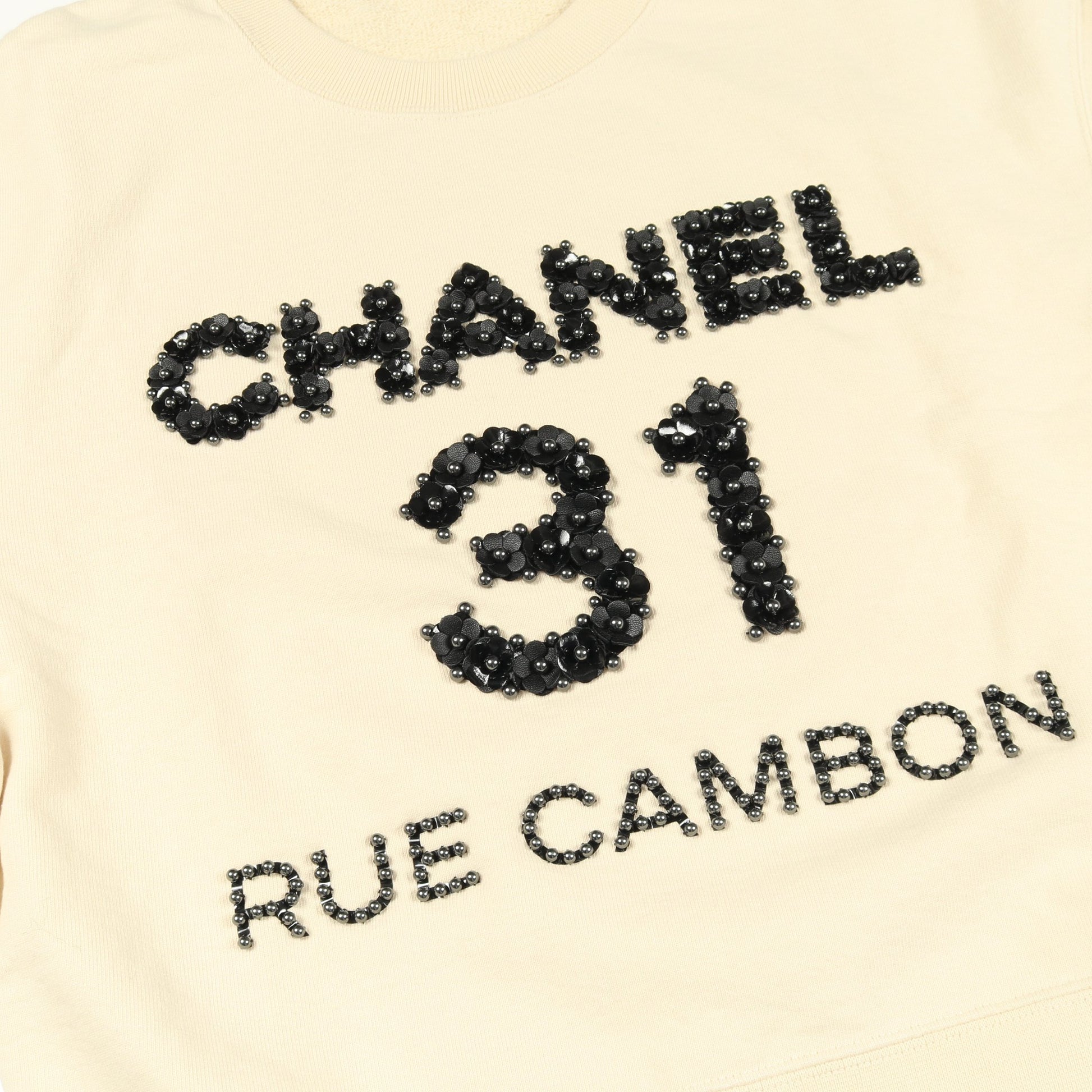 フラワーロゴ プルオーバーパーカー コットン アイボリー シャネル トップス CHANEL