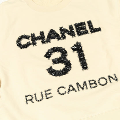 フラワーロゴ プルオーバーパーカー コットン アイボリー シャネル トップス CHANEL