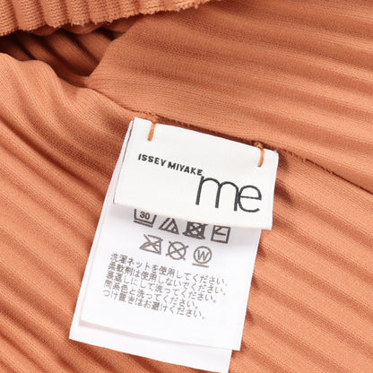 CURVE PLEATS プリーツ トップス オレンジブラウン 変形デザイン ミーイッセイミヤケ トップス me ISSEY MIYAKE