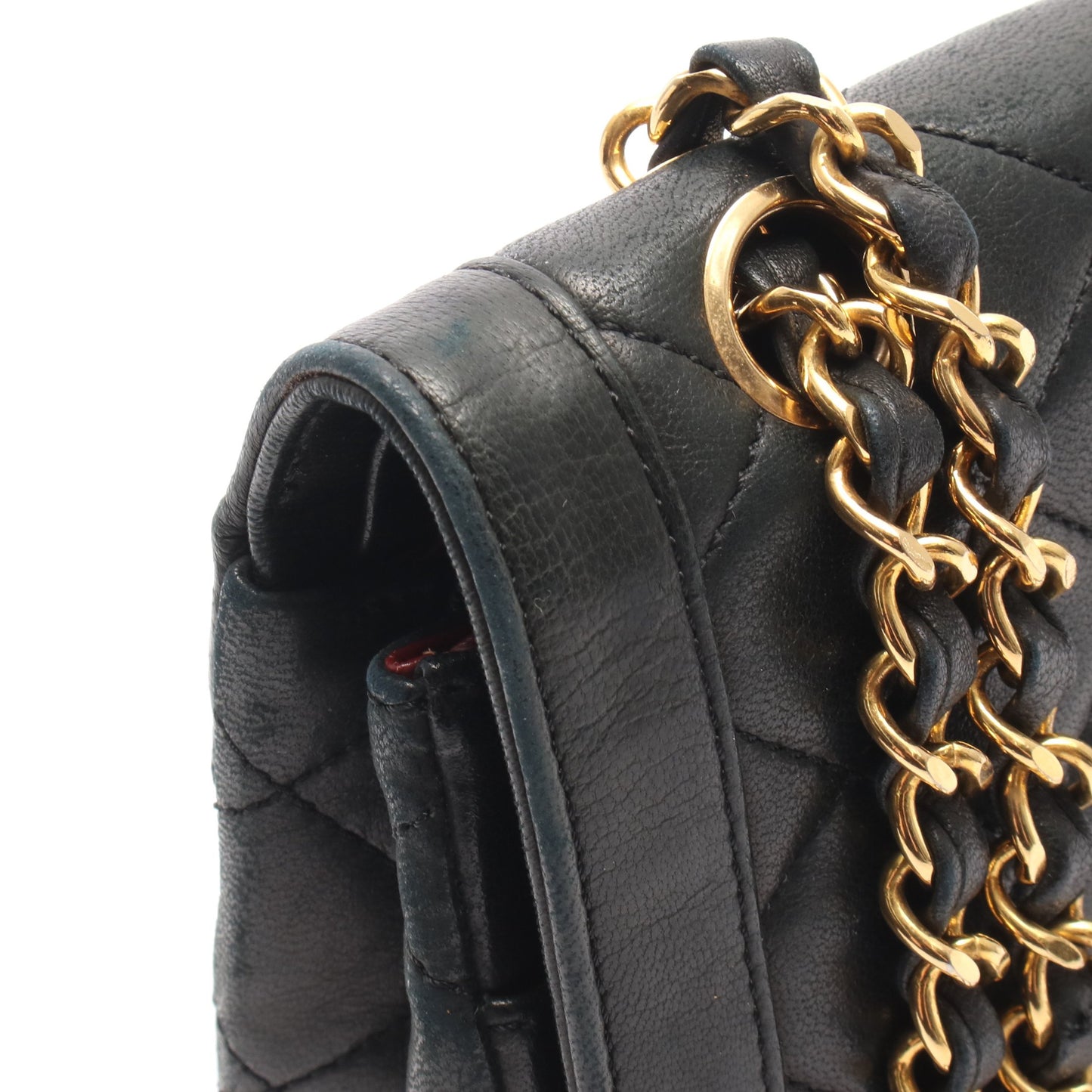 マトラッセ パリ限定 Wフラップ Wチェーンショルダーバッグ ラムスキン ブラック コンビ金具 シャネル バッグ CHANEL
