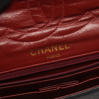 マトラッセ パリ限定 Wフラップ Wチェーンショルダーバッグ ラムスキン ブラック コンビ金具 シャネル バッグ CHANEL
