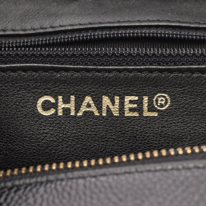 マトラッセ チェーンショルダーバッグ キャビアスキン ブラック ゴールド金具 シャネル バッグ CHANEL