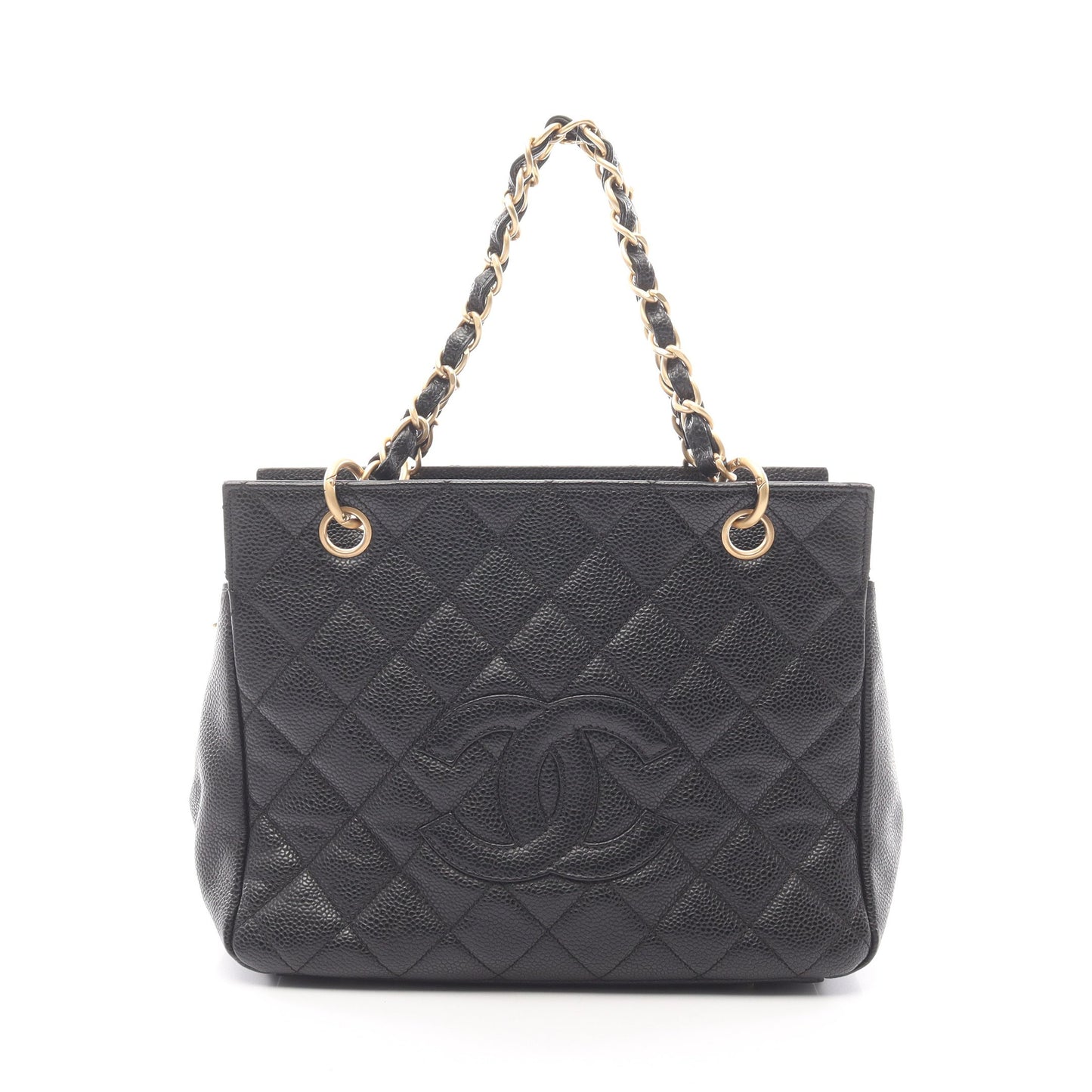マトラッセ チェーンショルダーバッグ キャビアスキン ブラック ゴールド金具 シャネル バッグ CHANEL