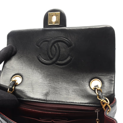 ミニマトラッセ20 チェーンショルダーバッグ ラムスキン ブラック ゴールド金具 ヴィンテージ シャネル バッグ CHANEL