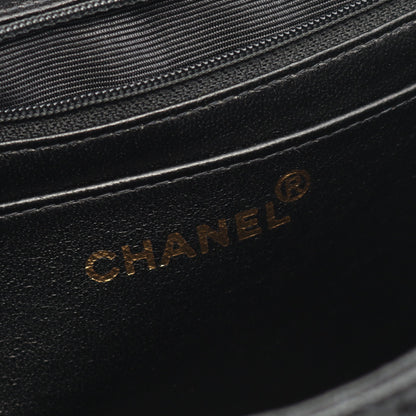 マトラッセ ハンドバッグ キャビアスキン ブラック ゴールド金具 シャネル バッグ CHANEL