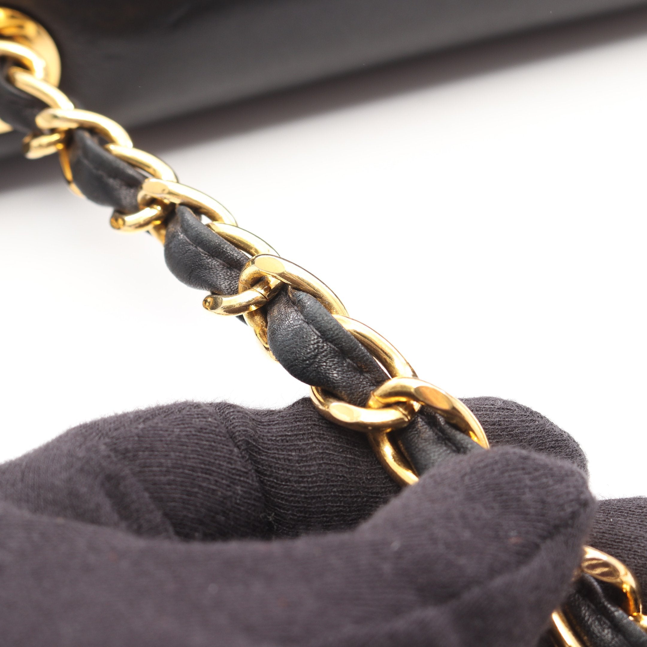 ★SALE【6ae5625-k】シャネル ショルダーバッグ デカマトラッセ Wチェーン ラムスキン ブラック ゴールド金具【中古】レディース マトラッセ デカココマーク Wチェーンショルダーバッグ ラムスキン