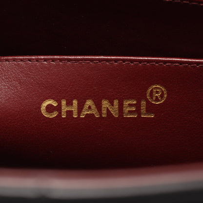 マトラッセ デカココマーク Wチェーンショルダーバッグ ラムスキン ブラック ゴールド金具 シャネル バッグ CHANEL