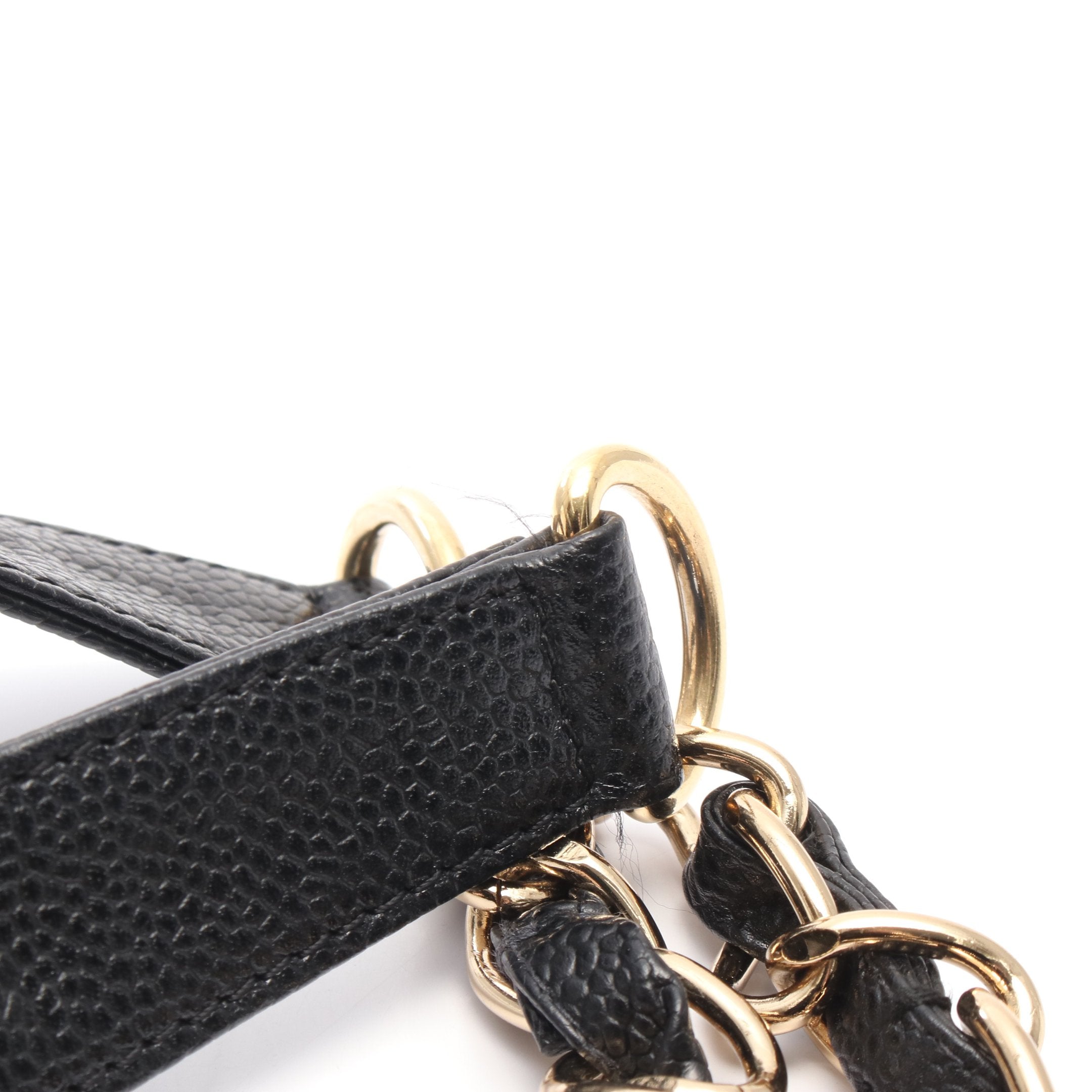 CHANEL シャネル マトラッセ　PST キャビアスキン　チェーントート シャネルPST チェーントート マトラッセ 黒 ゴールド金具 レディース