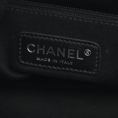 マトラッセ チェーンショルダーバッグ チェーントートバッグ キャビアスキン ブラック シルバー金具 シャネル バッグ CHANEL