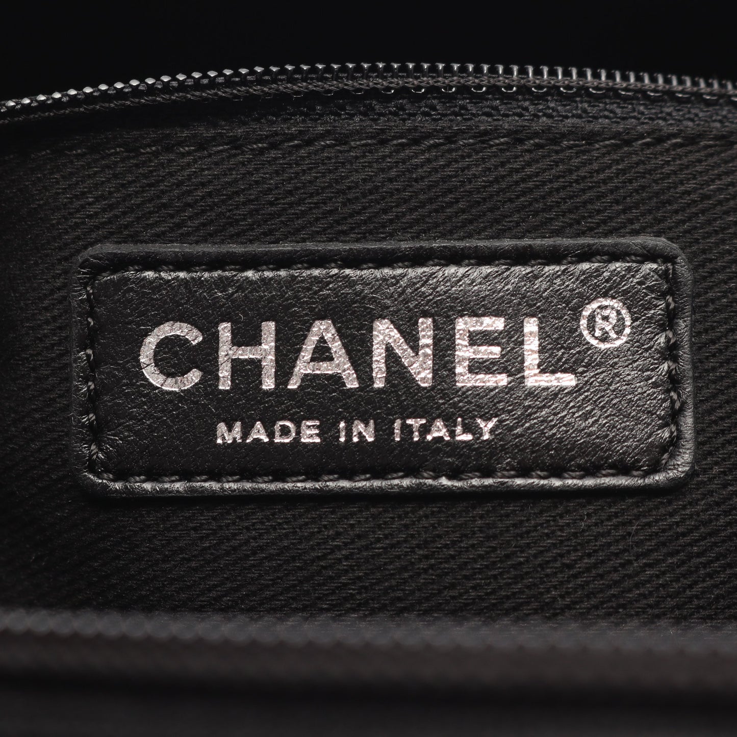 パリニューヨークライン ハンドバッグ トートバッグ ナイロン レザー ブラック シルバー金具 シャネル バッグ CHANEL