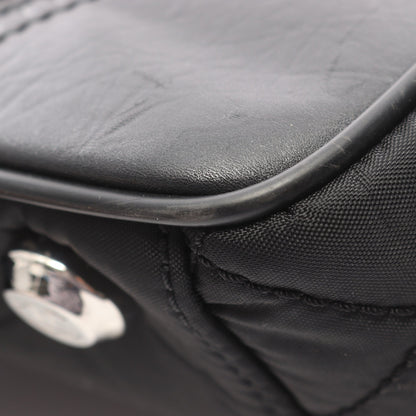 パリニューヨークライン ハンドバッグ トートバッグ ナイロン レザー ブラック シルバー金具 シャネル バッグ CHANEL