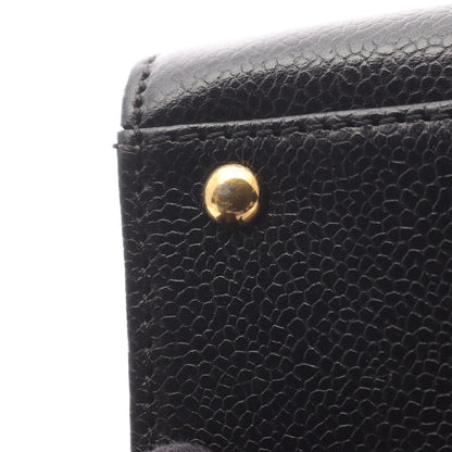ココマーク ショルダーバッグ トートバッグ ターンロック キャビアスキン ブラック ゴールド金具 シャネル バッグ CHANEL