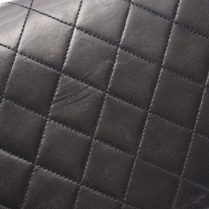 マトラッセ フルフラップ チェーンショルダーバッグ ラムスキン ブラック ゴールド金具 シャネル バッグ CHANEL