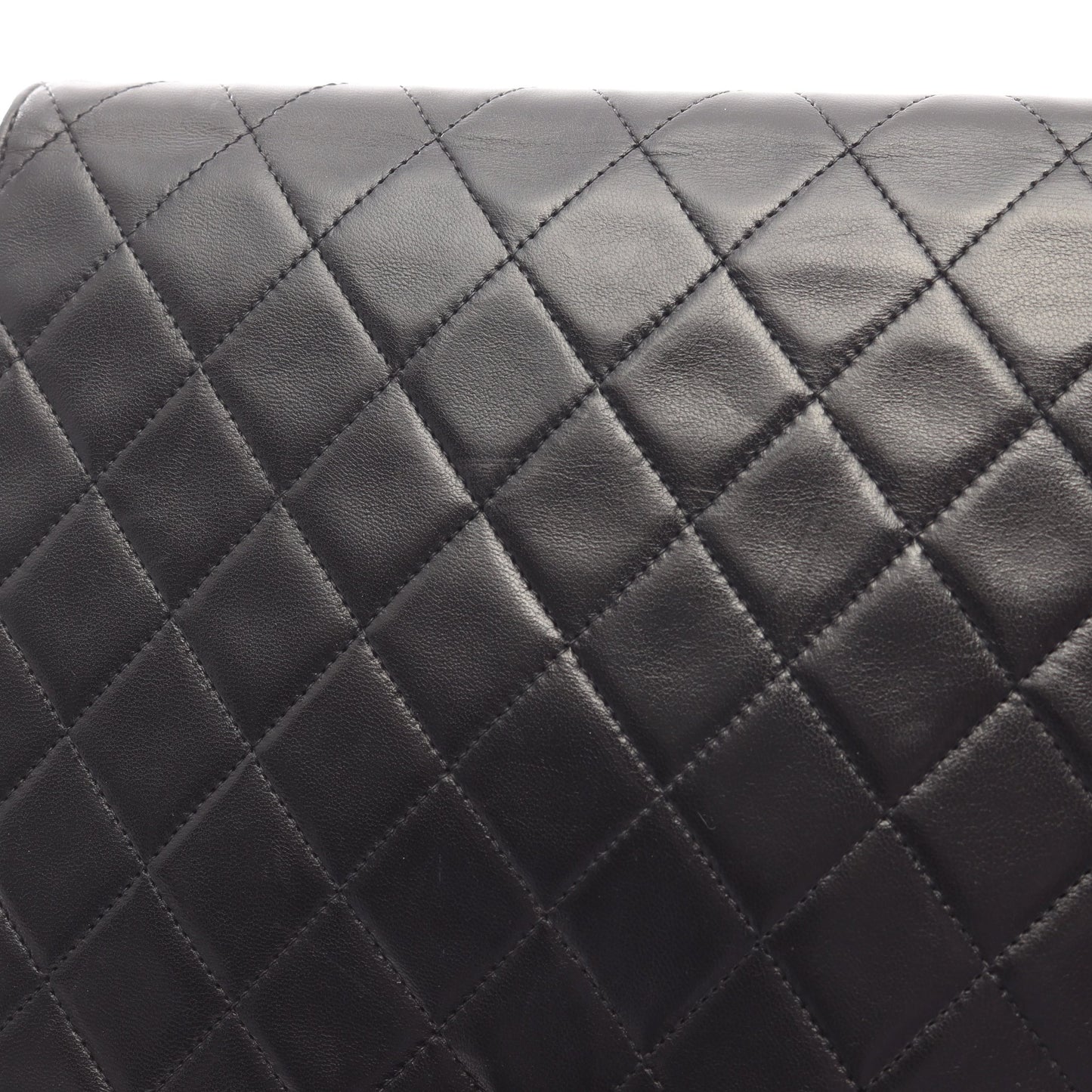 マトラッセ チェーンショルダーバッグ ラムスキン ブラック ゴールド金具 シャネル バッグ CHANEL
