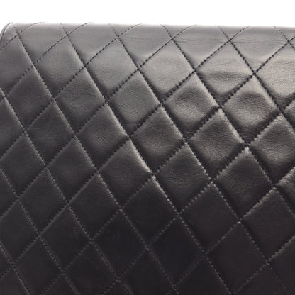 マトラッセ チェーンショルダーバッグ ラムスキン ブラック ゴールド金具 シャネル バッグ CHANEL