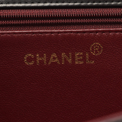 マトラッセ チェーンショルダーバッグ ラムスキン ブラック ゴールド金具 シャネル バッグ CHANEL