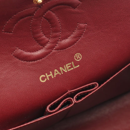 マトラッセ Wフラップ Wチェーンショルダーバッグ ラムスキン ブラック ゴールド金具 シャネル バッグ CHANEL