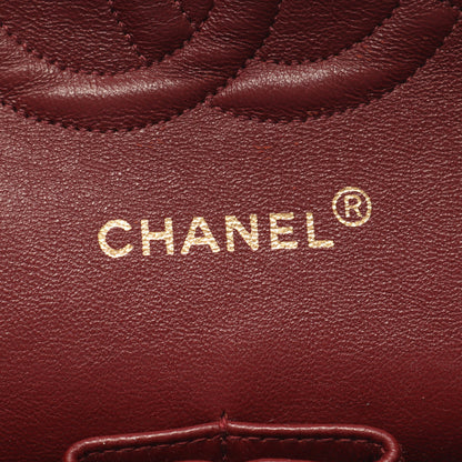 マトラッセ Wフラップ Wチェーンショルダーバッグ ラムスキン ブラック ゴールド金具 シャネル バッグ CHANEL