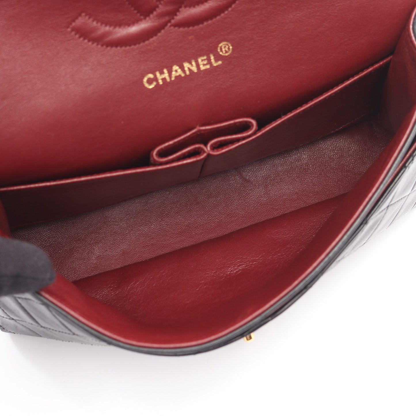 マトラッセ Wフラップ Wチェーンショルダーバッグ ラムスキン ブラック ゴールド金具 シャネル バッグ CHANEL