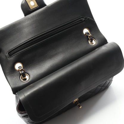 マトラッセ Wフラップ Wチェーンショルダーバッグ ラムスキン ブラック ゴールド金具 シャネル バッグ CHANEL