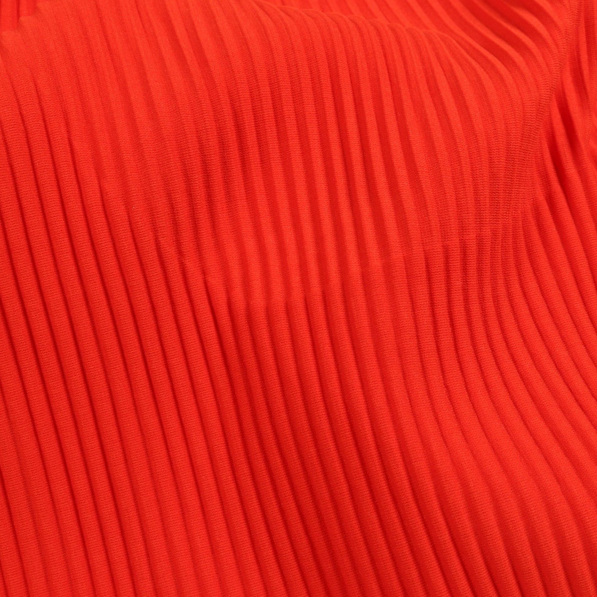 DOT PLEATS プリーツ トップス 半袖 レッド ミーイッセイミヤケ トップス me ISSEY MIYAKE