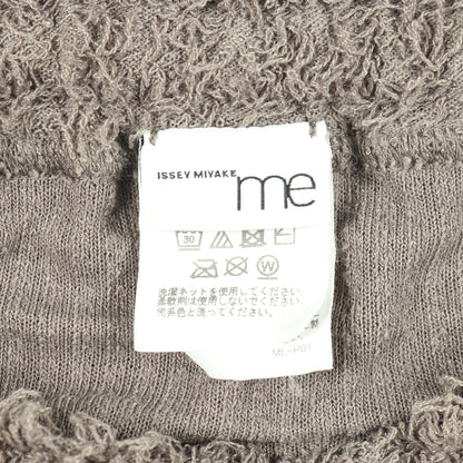 プリーツ サルエルパンツ グレー シャギー ミーイッセイミヤケ ボトムス me ISSEY MIYAKE