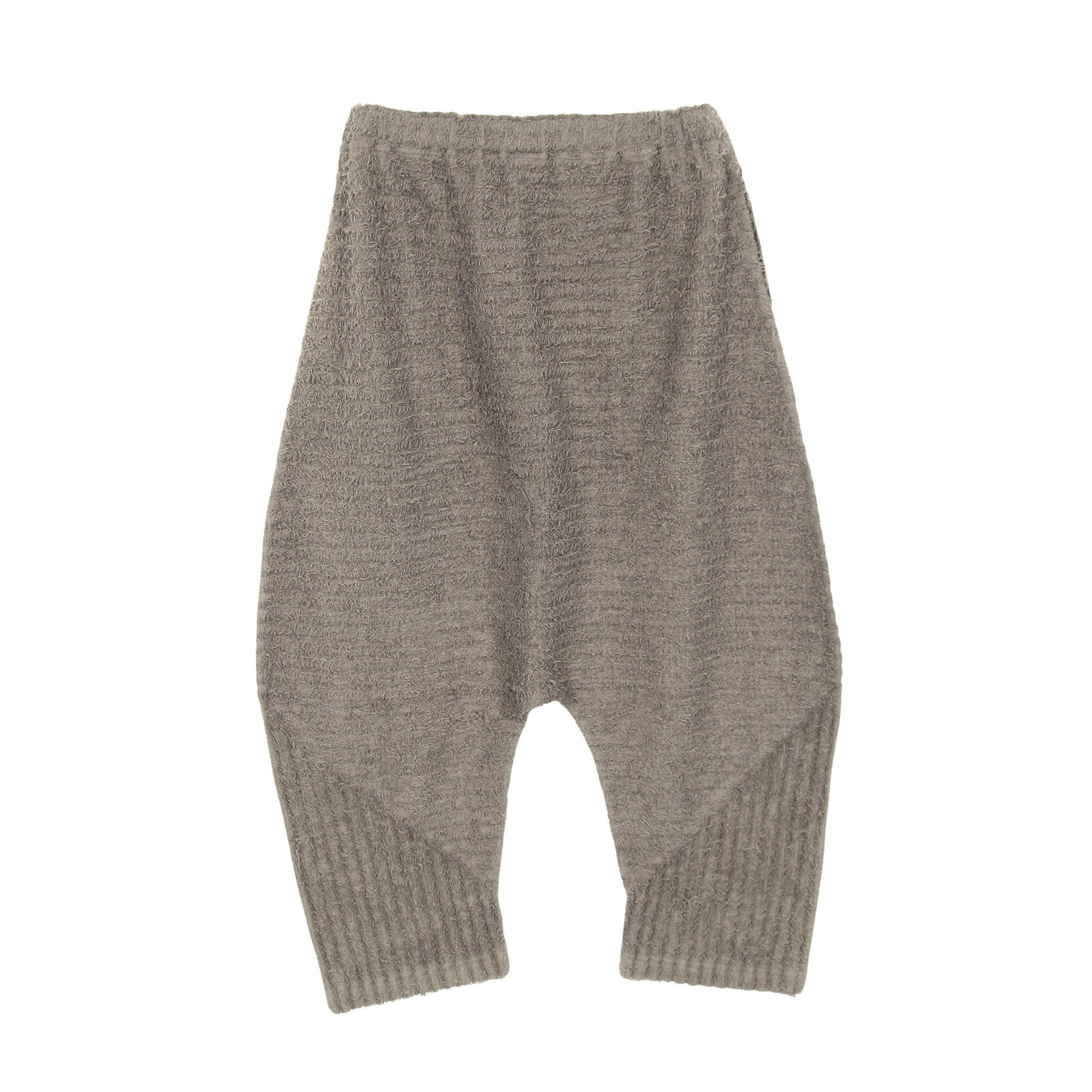 プリーツ サルエルパンツ グレー シャギー ミーイッセイミヤケ ボトムス me ISSEY MIYAKE