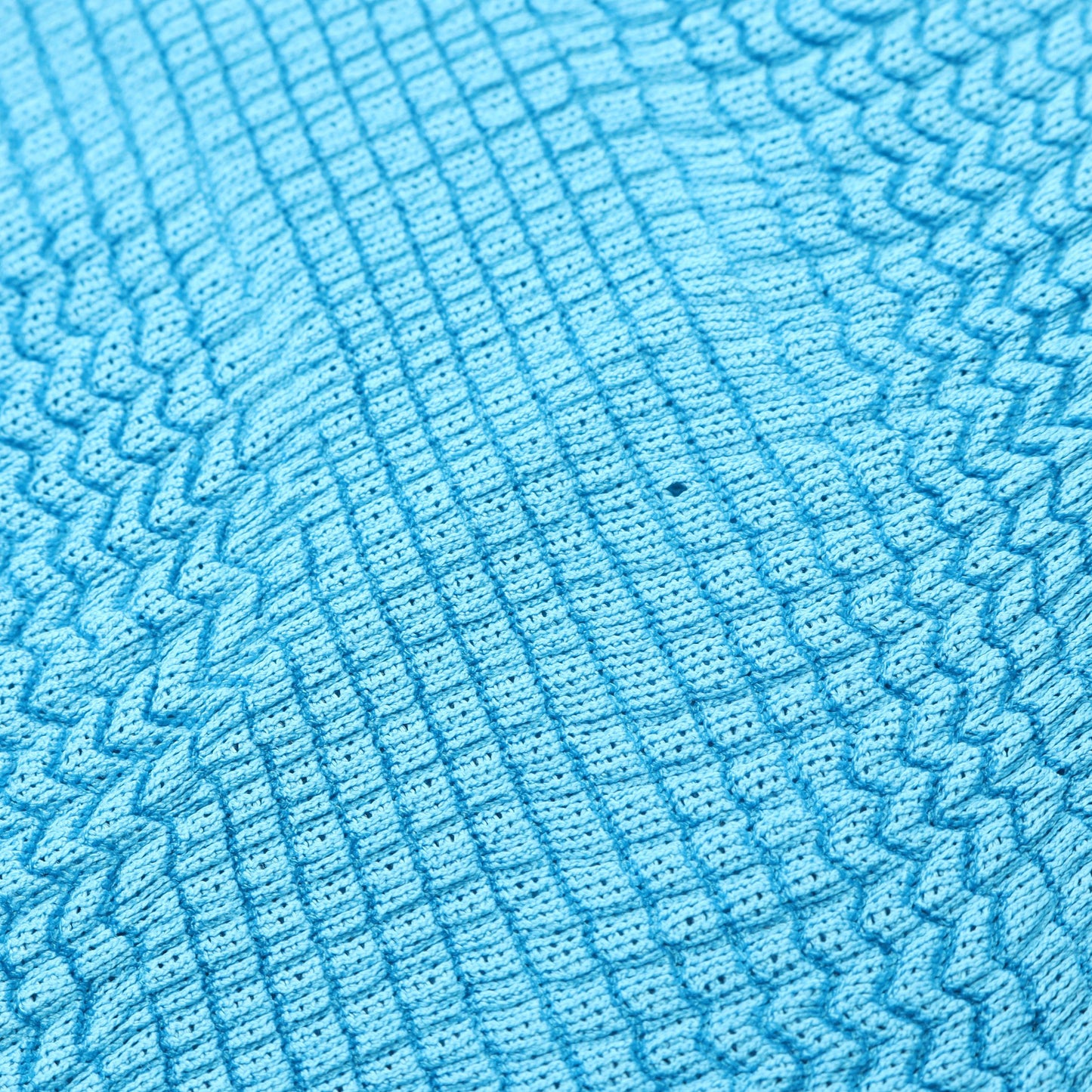WAVE KNIT STRETCH PLEATS カットソー ライトブルー ミーイッセイミヤケ トップス me ISSEY MIYAKE