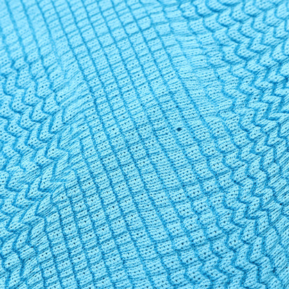 WAVE KNIT STRETCH PLEATS カットソー ライトブルー ミーイッセイミヤケ トップス me ISSEY MIYAKE
