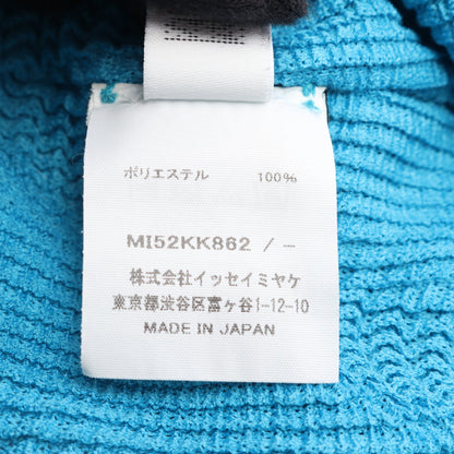 WAVE KNIT STRETCH PLEATS カットソー ライトブルー ミーイッセイミヤケ トップス me ISSEY MIYAKE