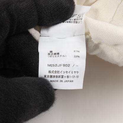 ワイドパンツ コットン ホワイト ミーイッセイミヤケ ボトムス me ISSEY MIYAKE