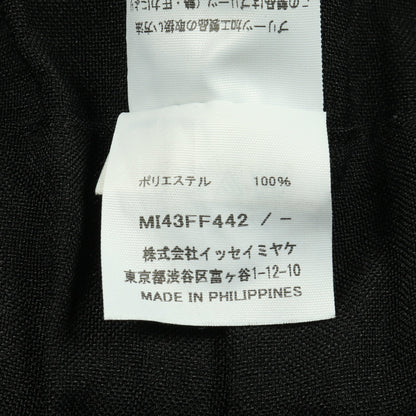 ベルテッドプリーツ パンツ ブラック ミーイッセイミヤケ ボトムス me ISSEY MIYAKE
