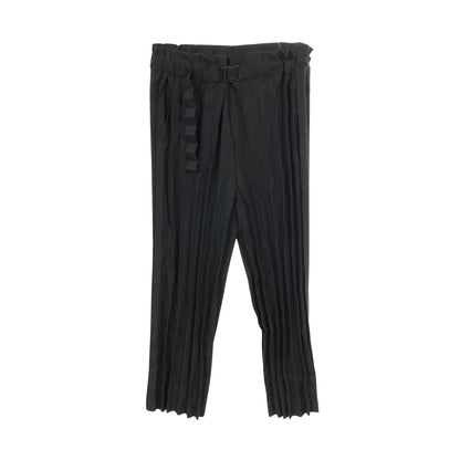 ベルテッドプリーツ パンツ ブラック ミーイッセイミヤケ ボトムス me ISSEY MIYAKE