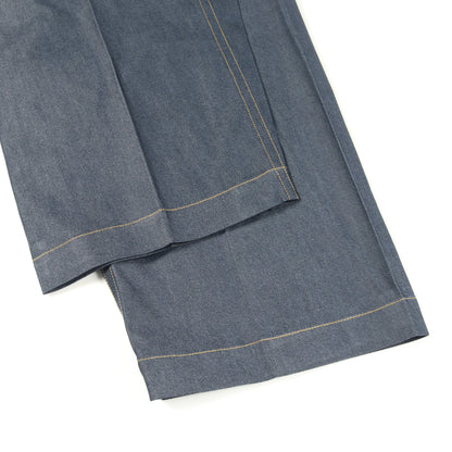 デニムパンツ インディゴブルー ベルト付き ミーイッセイミヤケ ボトムス me ISSEY MIYAKE