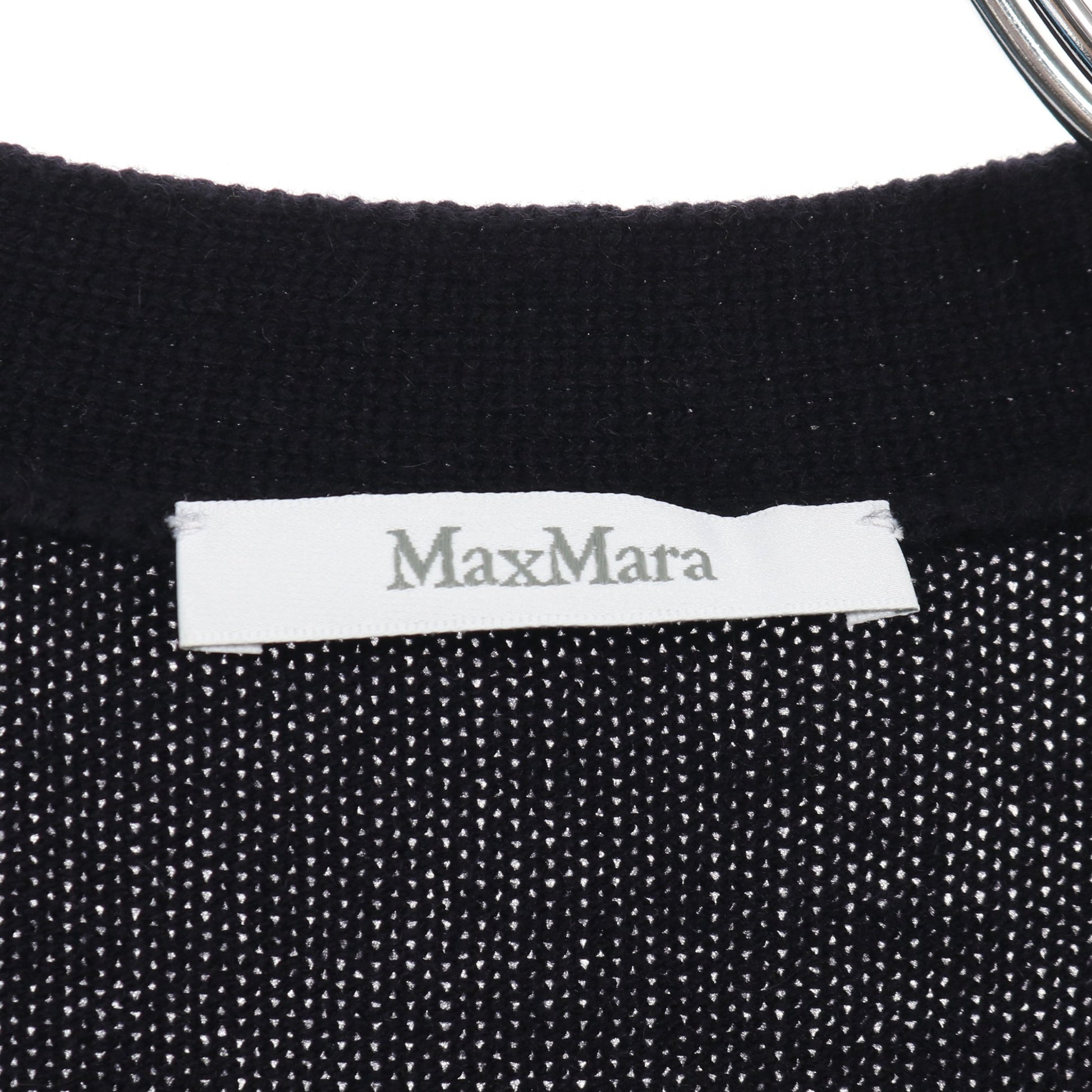 VILLAR カーディガン スパンコール ウール カシミヤ ネイビー マックスマーラ トップス Max Mara