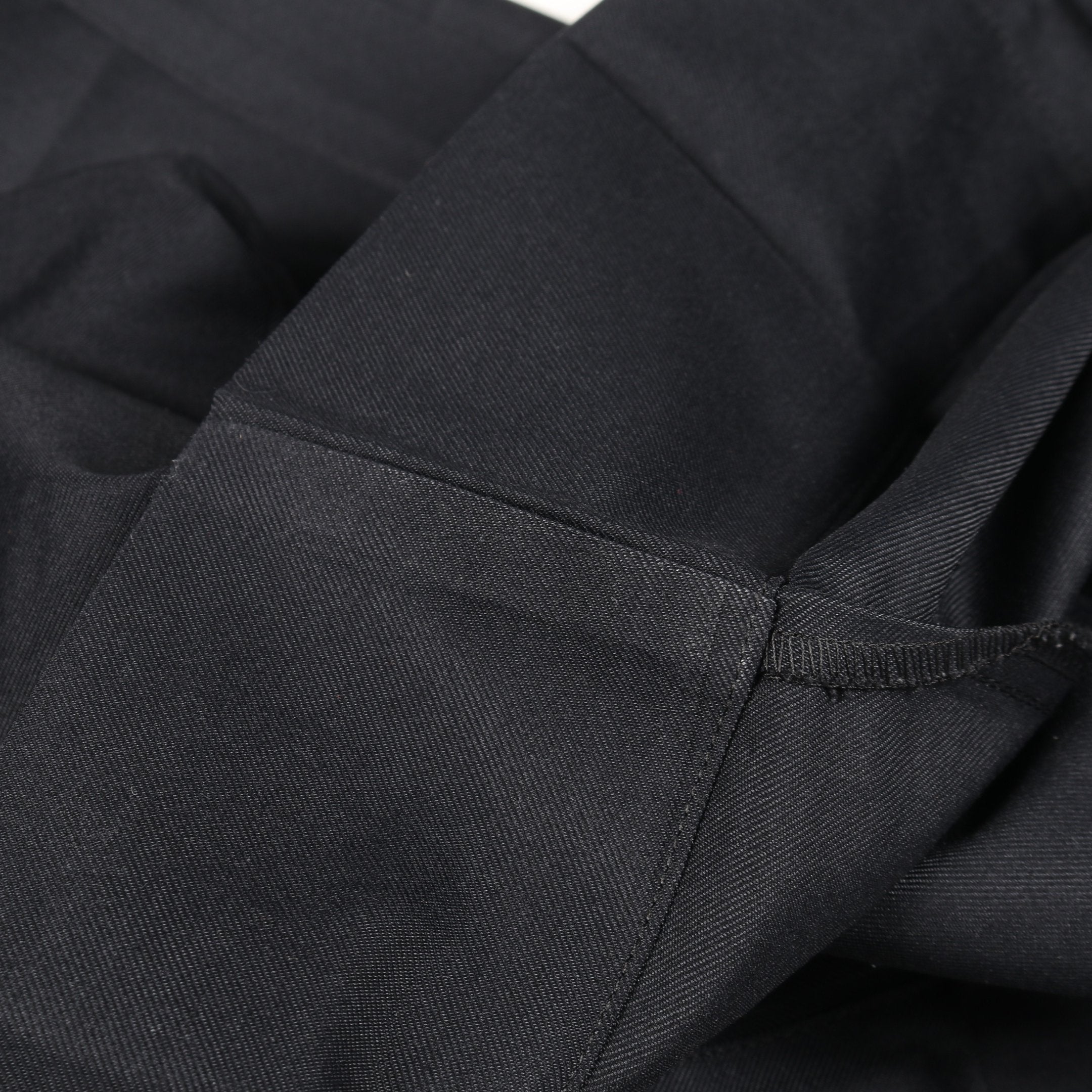 FLAT BOTTOM ワイドパンツ ブラック ベルト付き ミーイッセイミヤケ