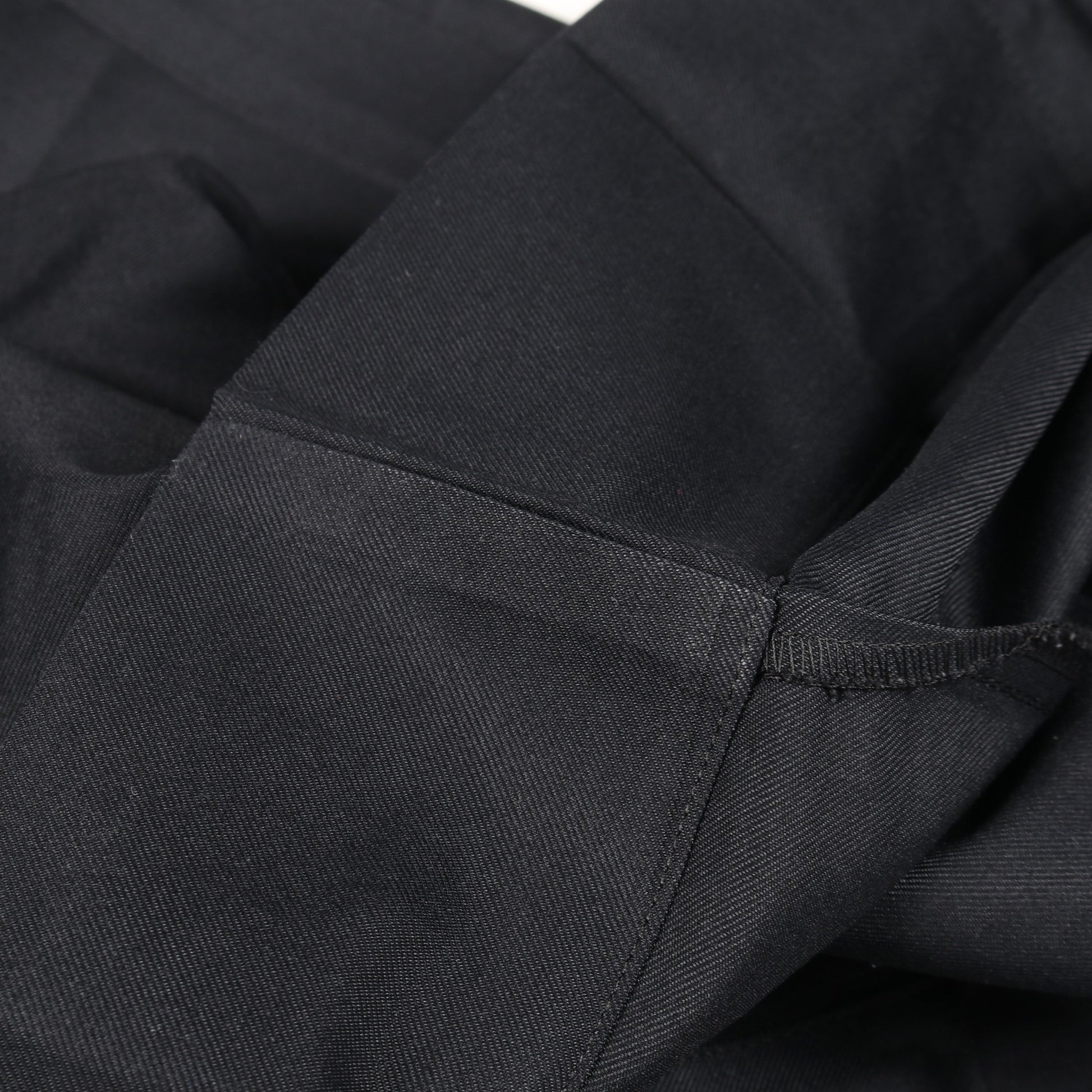 FLAT BOTTOM ワイドパンツ ブラック ベルト付き ミーイッセイミヤケ  