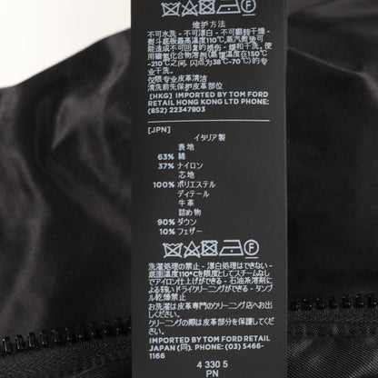 ダウンジャケット コットン ブラック トムフォード アウター TOM FORD