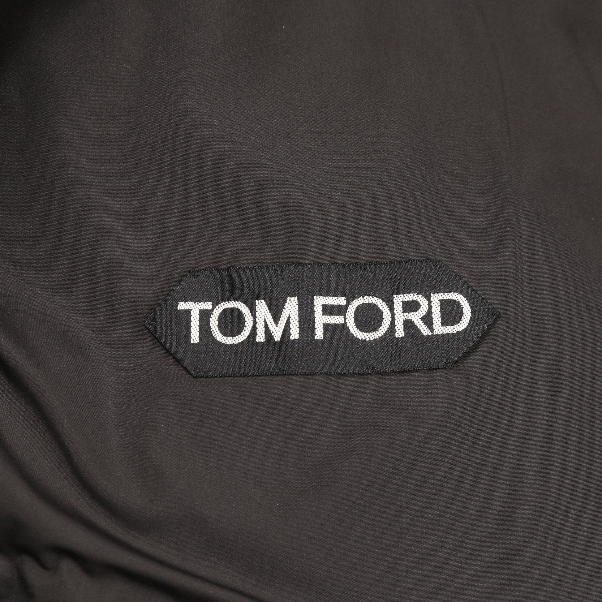 ダウンジャケット コットン ブラック トムフォード アウター TOM FORD