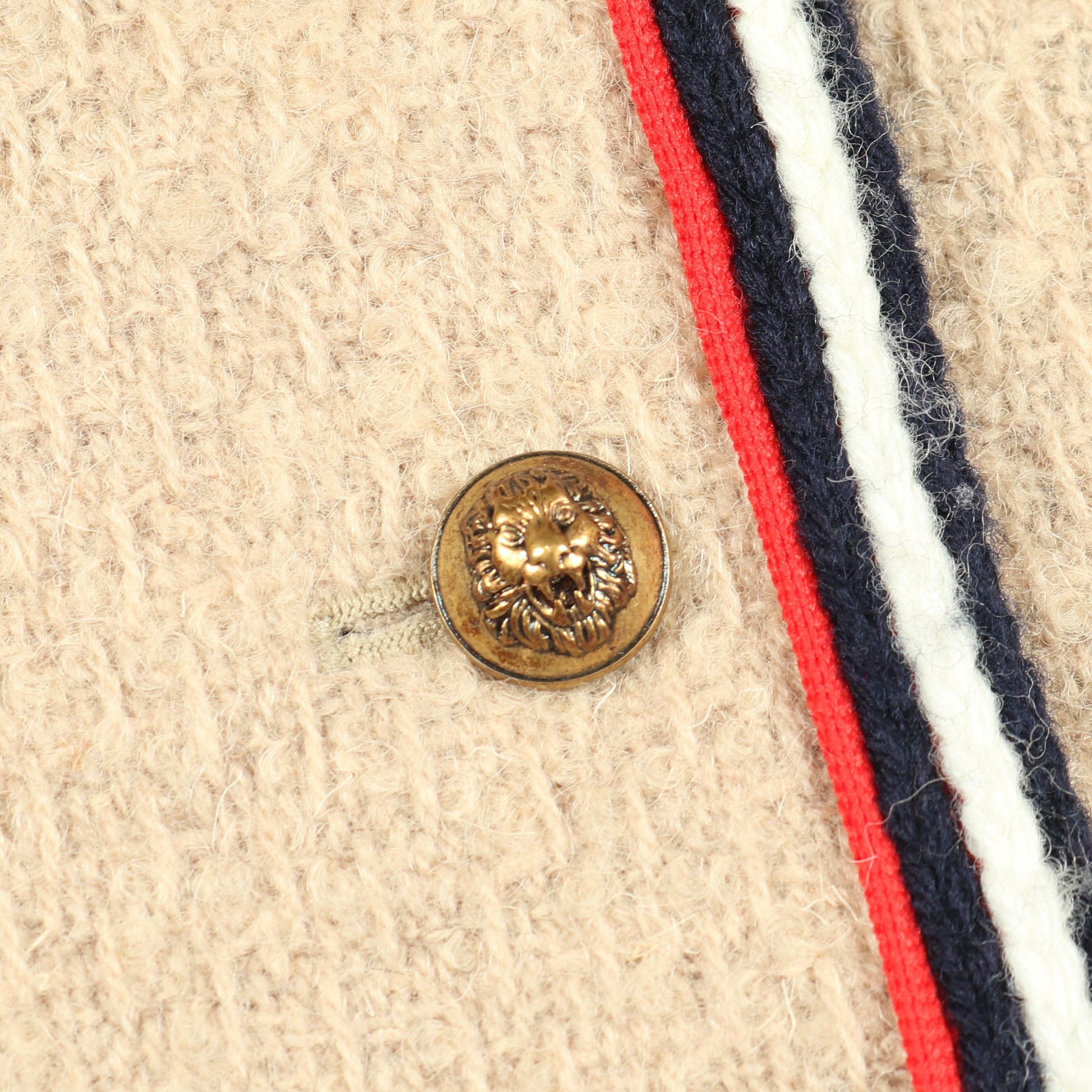 シェリーライン ツイード ラップスカート ウール ベージュ グッチ ボトムス GUCCI