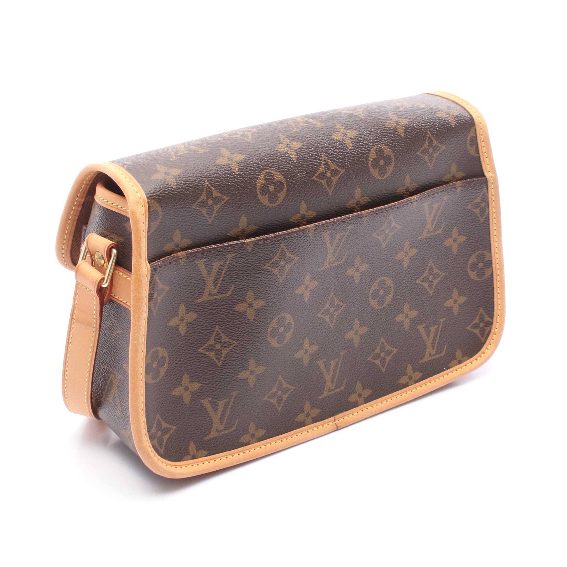 正規品 ルイヴィトン ソローニュ ショルダーバッグ モノグラム pvc レザー ソローニュ モノグラム ショルダーバッグ PVC レザー ブラウン ルイ