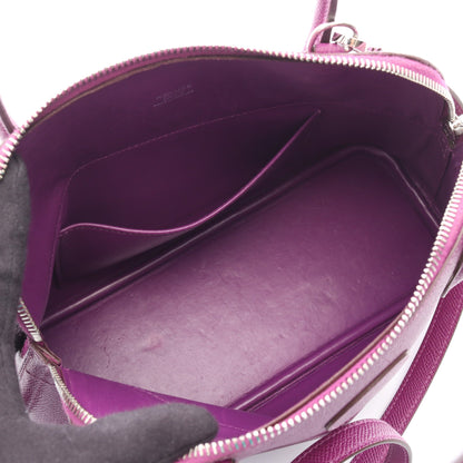 ボリード27 アネモネ ハンドバッグ ヴォーエプソン パープル シルバー金具 2WAY □R刻印 エルメス バッグ HERMES