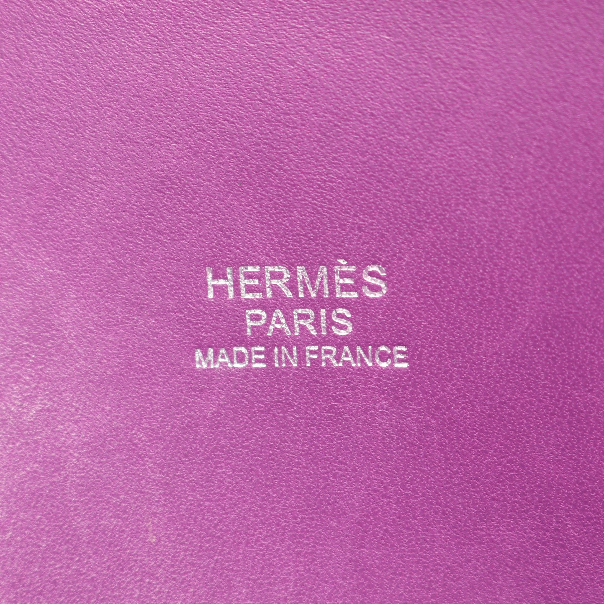 ボリード27 アネモネ ハンドバッグ ヴォーエプソン パープル シルバー金具 2WAY □R刻印 エルメス バッグ HERMES