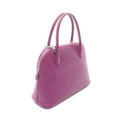 ボリード27 アネモネ ハンドバッグ ヴォーエプソン パープル シルバー金具 2WAY □R刻印 エルメス バッグ HERMES